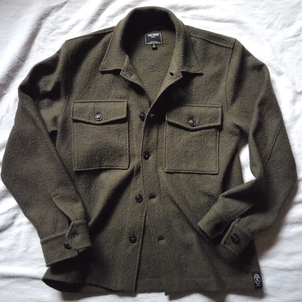 Italian CPO Shirt Jacket in Olive